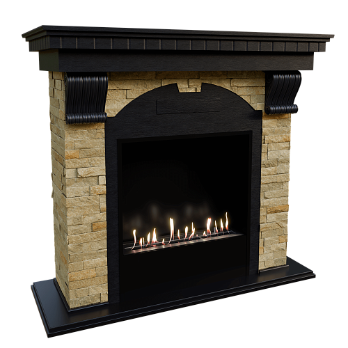 Firezo Dublin Венге, Сланец Белый_0 Firezo Dublin Венге, Сланец Белый_0