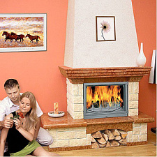 Каминная облицовка Andalusia Dorotea 750 c банкеткой Каминная облицовка Andalusia Dorotea 750 c банкеткой