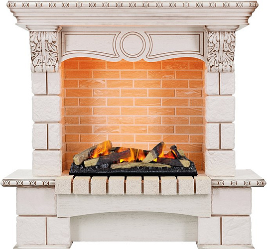 Dimplex Pierre Luxe очаг Cassette 600 LNH-INT (с дровами) слоновая кость/шампань_1 Dimplex Pierre Luxe очаг Cassette 600 LNH-INT (с дровами) слоновая кость/шампань_1