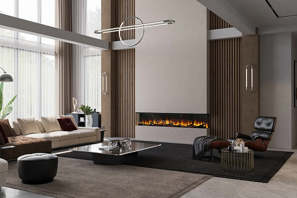 Трехсторонний электрокамин с обогревом BRITISH FIRES New Forest 2400 with Signature logs - 2400 мм_11 Трехсторонний электрокамин с обогревом BRITISH FIRES New Forest 2400 with Signature logs - 2400 мм_11