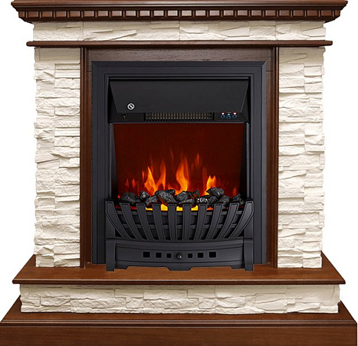Royal Flame Calgary с очагом Aspen Black дуб/сланец белый_0 Royal Flame Calgary с очагом Aspen Black дуб/сланец белый_0