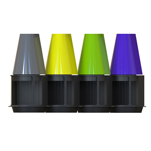 Камин Arlet, центральный, подвесной, низкое стекло, RAL (Traforart)_1 Камин Arlet, центральный, подвесной, низкое стекло, RAL (Traforart)_1