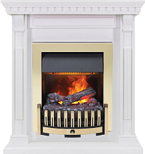 Каминокомплект Dimplex Orlean очаг Danville Brass FB2 белый дуб Dimplex Orlean очаг Danville Brass FB2 белый дуб