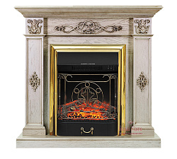Каминокомплект Royal Flame Derby очаг Majestic FX Brass old silver Royal Flame Derby очаг Majestic FX Brass old silver