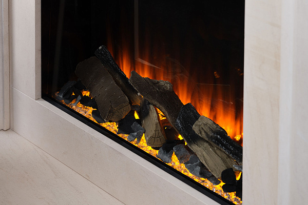 Трехсторонний электрокамин с обогревом BRITISH FIRES New Forest 650SQ with Signature logs_3 Трехсторонний электрокамин с обогревом BRITISH FIRES New Forest 650SQ with Signature logs_3