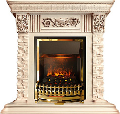 Каминокомплект Dimplex Luxemburg очаг Atherton сланец/слоновая кость с патиной (каменный) Dimplex Luxemburg очаг Atherton сланец/слоновая кость с патиной (каменный)
