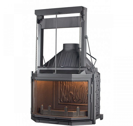 Топка Seguin prestige hexa 8 с открытием двери в сторону, с дефлектором_3 Топка Seguin prestige hexa 8 с открытием двери в сторону, с дефлектором_3