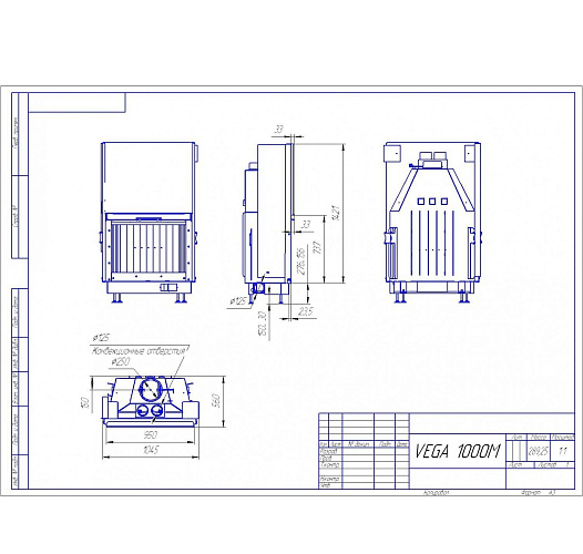 Каминная топка Экокамин вега 1000 м_1 Каминная топка Экокамин вега 1000 м_1