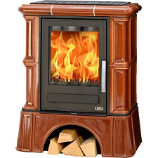 Кафельная печь Bavaria K - вставка комбо, кафельный цоколь каштан (6,9 кВт в воду) с теплообменником Кафельная печь Bavaria K - вставка комбо, кафельный цоколь каштан (6,9 кВт в воду) с теплообменником