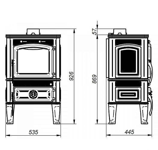 Чугунная печь LAWA, новая крышка (Ferlux)_1 Чугунная печь LAWA, новая крышка (Ferlux)_1