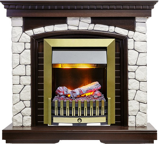 Dimplex Glasgow очаг Danville Antique Brass FB2 темный дуб/белый_0 Dimplex Glasgow очаг Danville Antique Brass FB2 темный дуб/белый_0