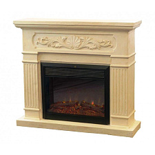 Электрический каминокомплект RealFlame Malta Castle 26 очаг Moonblaze Deluxe белый фронтальный RealFlame Malta Castle 26 очаг Moonblaze Deluxe белый фронтальный