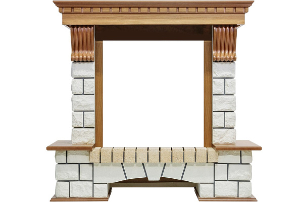 Dimplex Pierre Luxe очаг Cavendish темный дуб/белый_5 Dimplex Pierre Luxe очаг Cavendish темный дуб/белый_5