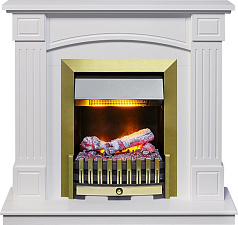 Каминокомплект Dimplex Boston очаг Danville Antique Brass FB2 белый Dimplex Boston очаг Danville Antique Brass FB2 белый