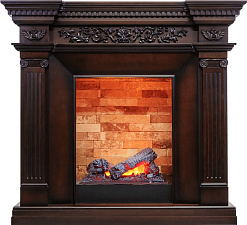 Каминокомплект Dimplex Amalfi очаг Cassette 400 NH махагон коричневый антик Dimplex Amalfi очаг Cassette 400 NH махагон коричневый антик