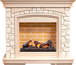 Каминокомплект Dimplex Glasgow очаг Cassette 600 NH слоновая кость с патиной/белый Dimplex Glasgow очаг Cassette 600 NH слоновая кость с патиной/белый