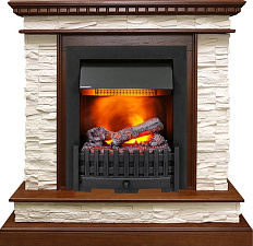Каминокомплект Dimplex Calgary очаг Danville Black FB2 дуб/сланец белый Dimplex Calgary очаг Danville Black FB2 дуб/сланец белый