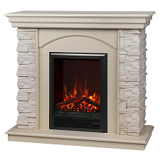 Электрический каминокомплект RealFlame Elford WT очаг Eugene белый дуб RealFlame Elford WT очаг Eugene белый дуб