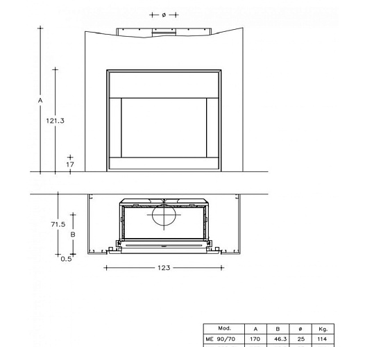 Камин Piazzetta nettuno_1 Камин Piazzetta nettuno_1
