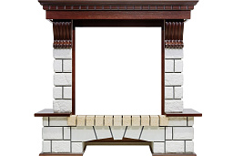 Портал Dimplex Pierre Luxe темный дуб/белый 1120x340x1040 мм Dimplex Pierre Luxe темный дуб/белый 1120x340x1040 мм