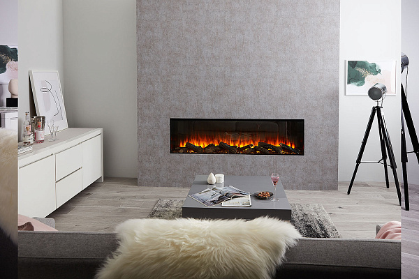 Трехсторонний электрокамин с обогревом BRITISH FIRES New Forest 1600 with Signature logs - 1600 мм_3 Трехсторонний электрокамин с обогревом BRITISH FIRES New Forest 1600 with Signature logs - 1600 мм_3