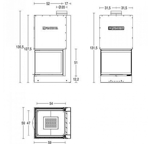 Каминная топка Piazzetta ma 274 sl_1 Каминная топка Piazzetta ma 274 sl_1