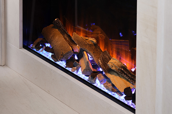 Трехсторонний электрокамин с обогревом BRITISH FIRES New Forest 650SQ with Signature logs_2 Трехсторонний электрокамин с обогревом BRITISH FIRES New Forest 650SQ with Signature logs_2