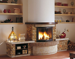 Облицовка Bressanone, круглая, с банкетками (Palazzetti) Облицовка Bressanone, круглая, с банкетками (Palazzetti)