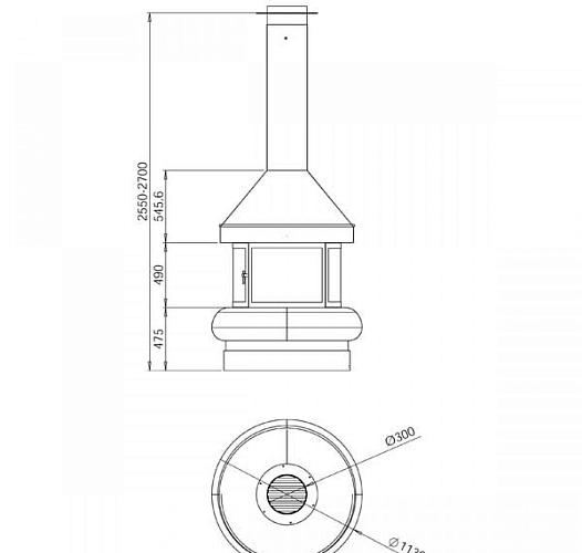 Камин Zeus, 4 стекла (Traforart)_1 Камин Zeus, 4 стекла (Traforart)_1