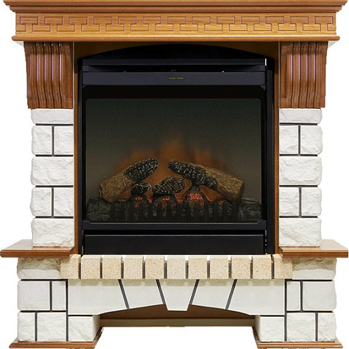 Dimplex Pierre Luxe Дуб/Белый с очагом Gannon DF2010-EU_0 Dimplex Pierre Luxe Дуб/Белый с очагом Gannon DF2010-EU_0