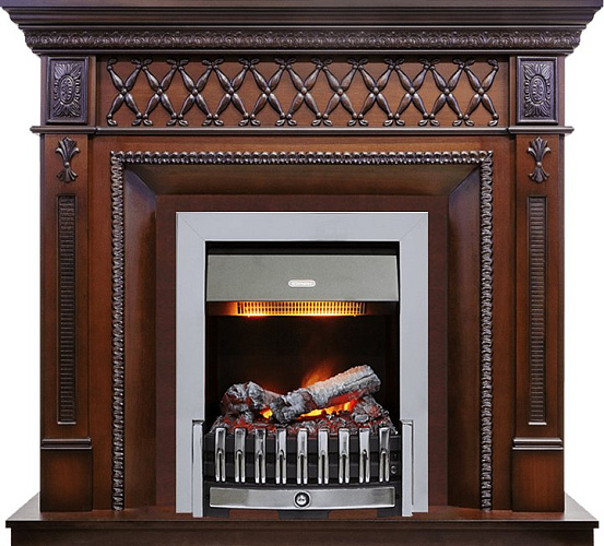 Dimplex Alexandria очаг Danville Chrome FB2 махагон коричневый антик_0 Dimplex Alexandria очаг Danville Chrome FB2 махагон коричневый антик_0