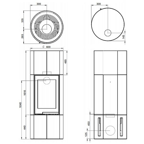 Печь-камин Ronda 160_1 Печь-камин Ronda 160_1