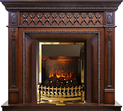 Каминокомплект Dimplex Alexandria очаг Atherton махагон коричневый антик Dimplex Alexandria очаг Atherton махагон коричневый антик