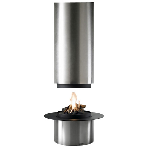 Камин Diamante, центральный, нерж. сталь, без стекла (Traforart)_2 Камин Diamante, центральный, нерж. сталь, без стекла (Traforart)_2