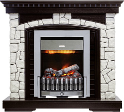 Каминокомплект Dimplex Glasgow очаг Danville Chrome FB2 венге/белый Dimplex Glasgow очаг Danville Chrome FB2 венге/белый