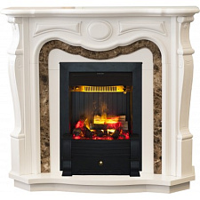 Каминокомплект RealFlame Melissa очаг 3D Vulcan белый RealFlame Melissa очаг 3D Vulcan белый