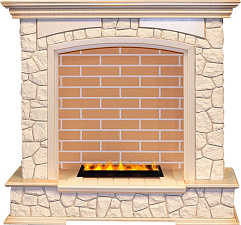 Каминокомплект Dimplex Preston очаг Cassette 400 LNH-INT PS слоновая кость с патиной/кирпич (без дров) Dimplex Preston очаг Cassette 400 LNH-INT PS слоновая кость с патиной/кирпич (без дров)