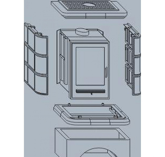 Кафельная печь Regina II белый цоколь_2 Кафельная печь Regina II белый цоколь_2