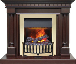 Каминокомплект Dimplex Dallas очаг Danville Brass FB2 темный дуб Dimplex Dallas очаг Danville Brass FB2 темный дуб