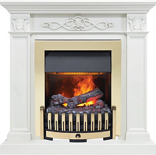 Каминокомплект Dimplex Verona очаг Danville Brass FB2 белый дуб Dimplex Verona очаг Danville Brass FB2 белый дуб