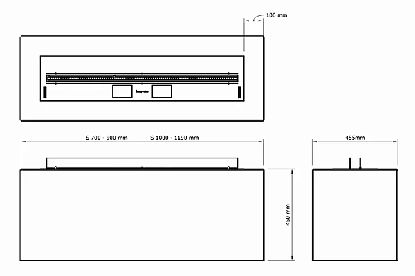 BioGrate Тумба для SmartFire S 700_1 BioGrate Тумба для SmartFire S 700_1