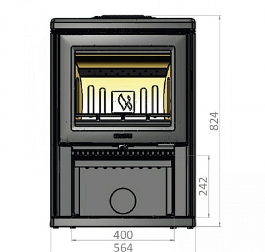 Чугунная печь K700, черный (Keddy)_3 Чугунная печь K700, черный (Keddy)_3