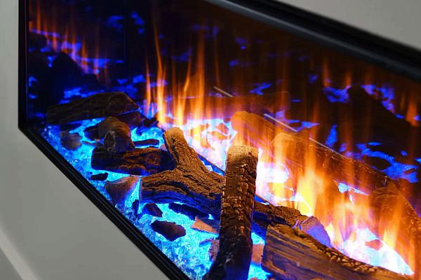 Трехсторонний электрокамин с обогревом BRITISH FIRES New Forest 1900 with Signature logs - 1900 мм_5 Трехсторонний электрокамин с обогревом BRITISH FIRES New Forest 1900 with Signature logs - 1900 мм_5