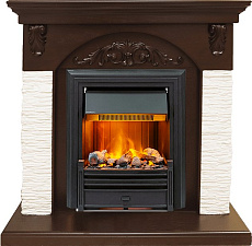 Каминокомплект Dimplex Bern очаг Brookline Black сланец мелкий белый/темный дуб Dimplex Bern очаг Brookline Black сланец мелкий белый/темный дуб