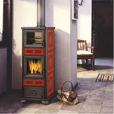 Печь Dafne Bordeaux с духовкой (Edilkamin) Печь Dafne Bordeaux с духовкой (Edilkamin)