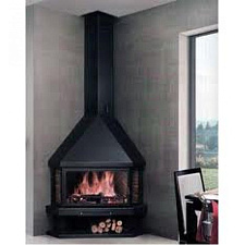 Металлический камин Fugar - Eyne (Еуне) угловой Металлический камин Fugar - Eyne (Еуне) угловой