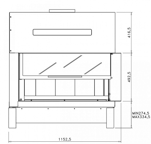 Топка G 45 LI, стекло слева (Rocal)_1 Топка G 45 LI, стекло слева (Rocal)_1