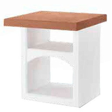 Модуль рабочий столик, коричневый бетон Brioni (Palazzetti) Модуль рабочий столик, коричневый бетон Brioni (Palazzetti)