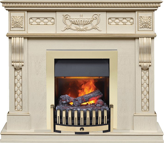 Dimplex Corsica очаг Danville Brass FB2 слоновая кость с патиной_0 Dimplex Corsica очаг Danville Brass FB2 слоновая кость с патиной_0