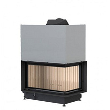 Brunner eck-kamin 45/82/48 right lifting, чугунный дымосборник 45?, монтажная рама 70мм нерж. сталь Brunner eck-kamin 45/82/48 right lifting, чугунный дымосборник 45?, монтажная рама 70мм нерж. сталь